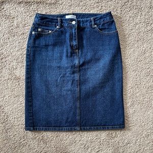 Isaac Mizrahi for Target | Dark Denim 100% Cotton Pencil Jeans Skirt | size 4